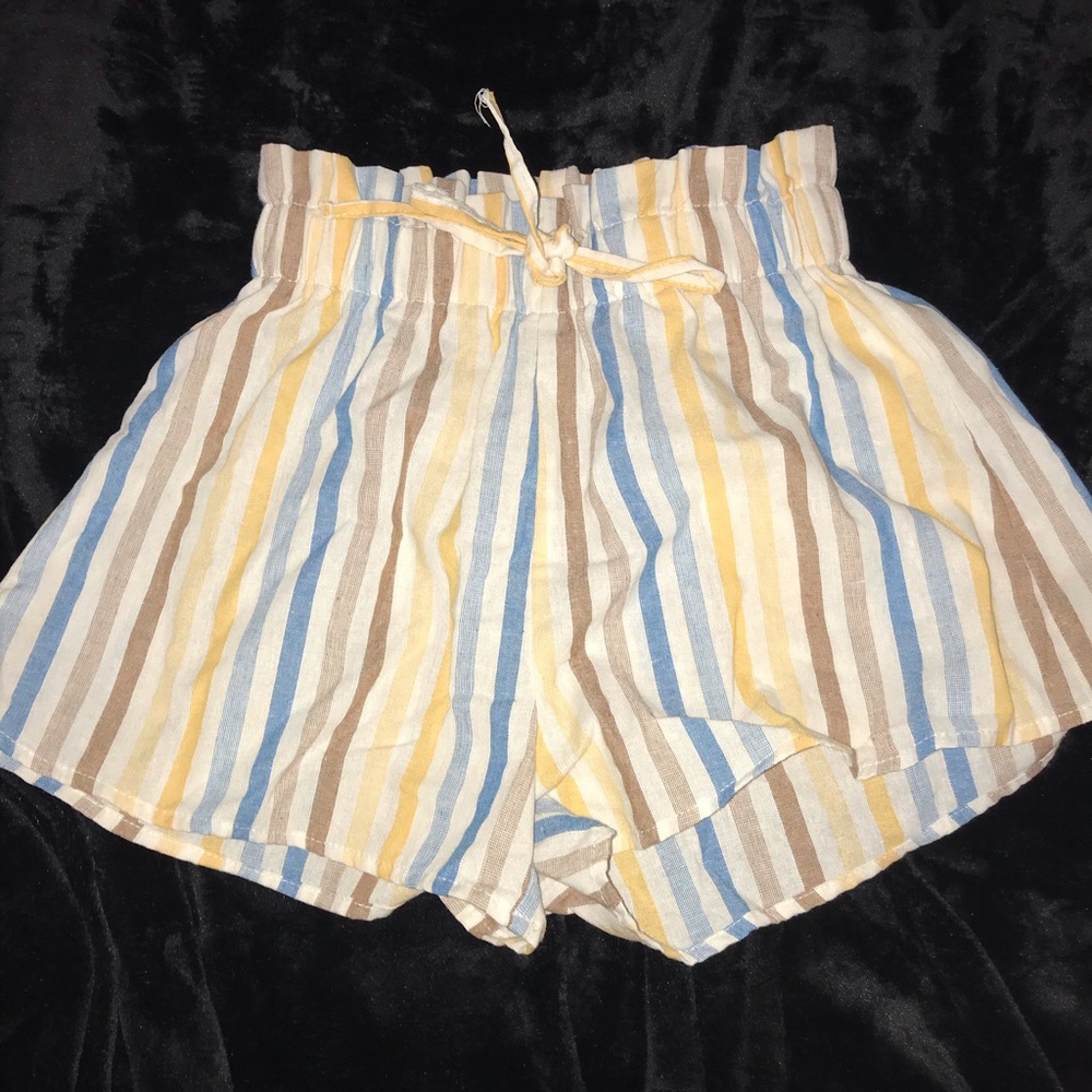 Yellow Paper Bag Shorts